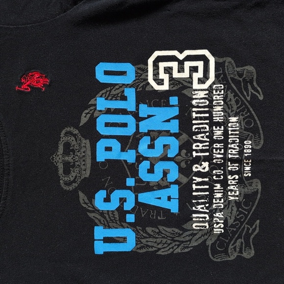U.S. polo assn. black cotton graphic t-shirt 24 months baby boy - Picture 2 of 4